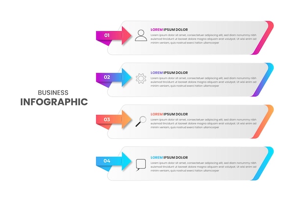 Elementi vettoriali infografica per presentazione e grafico