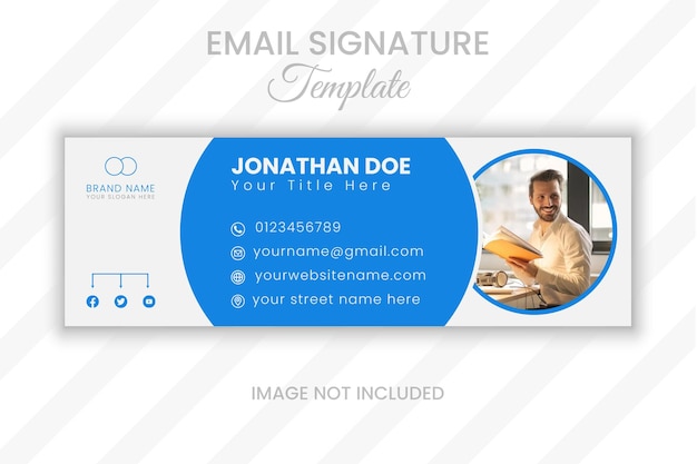 ベクトル電子メール署名デザインとプロフェッショナルな Facebook バナー テンプレート