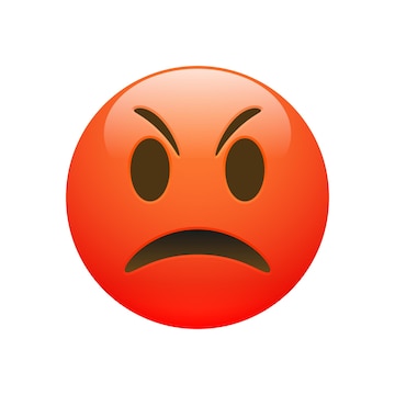 sad smiley red  AI Emoji Generator