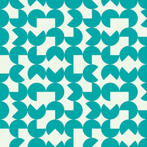 Vector endless pattern composed with geometric shapes. graphic tile with ornamental texture can be used in textile and design.