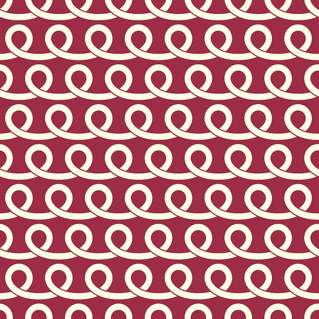 Vector endless pattern created with spirals and circles, seamless composition. Continuous interlace texture can be used as website background and as wrapping paper.