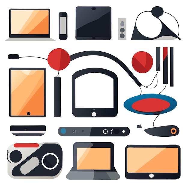 Vector EPS File of Innovative Gadget Icon Elements