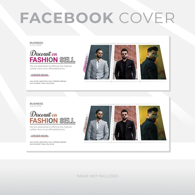 Vector eps modern digital marketing business promotion and corporate facebook cover template