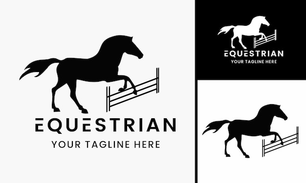 Vector vector equine farm hose logo