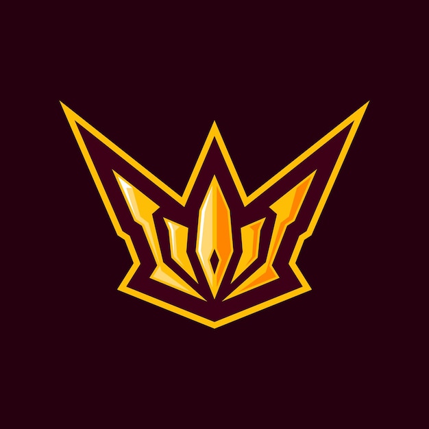 Vector esport logo king crown