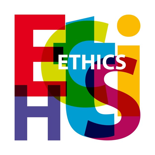 Vector vector ethics broken text