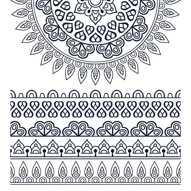 Vector mandala etnica