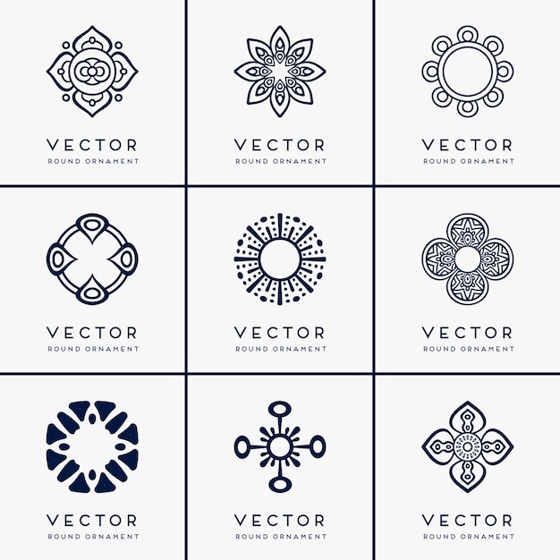 Vector mandala etnica