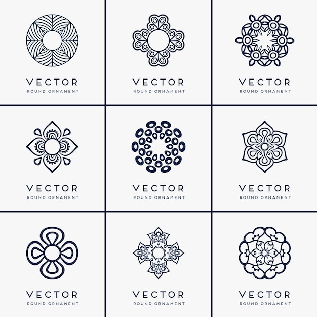 Vector mandala etnica