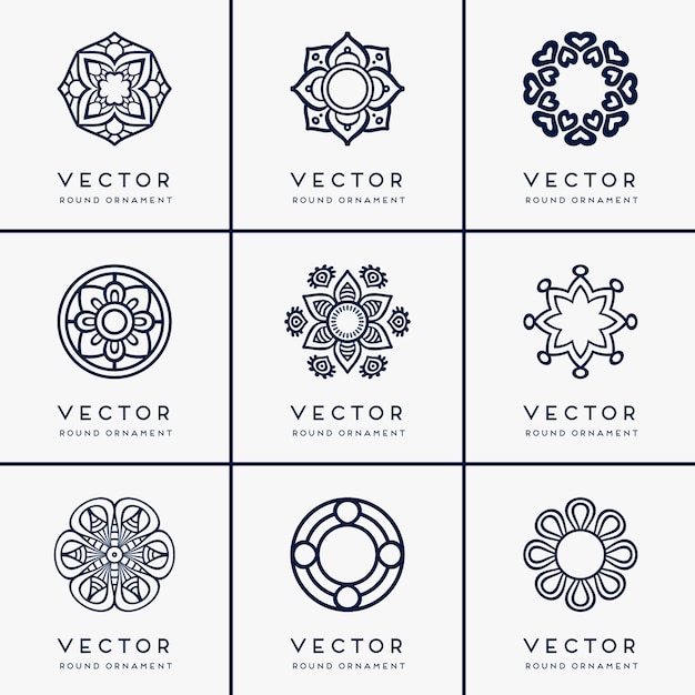 Vector mandala etnica