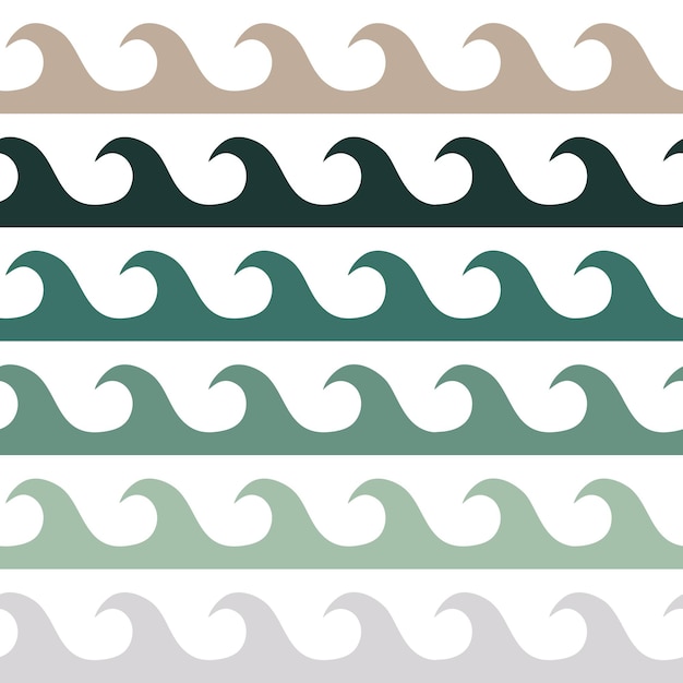 Vector vector etnisch boho naadloos patroon in maoristijl geometrische grens met decoratieve etnische elementen pastelkleuren horizontaal patroon