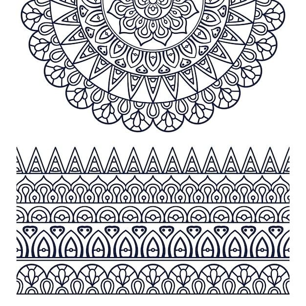 Vector etnische mandala