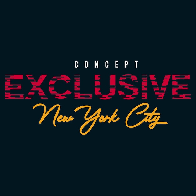 vector exclusief New York City typografie illustratie ontwerp