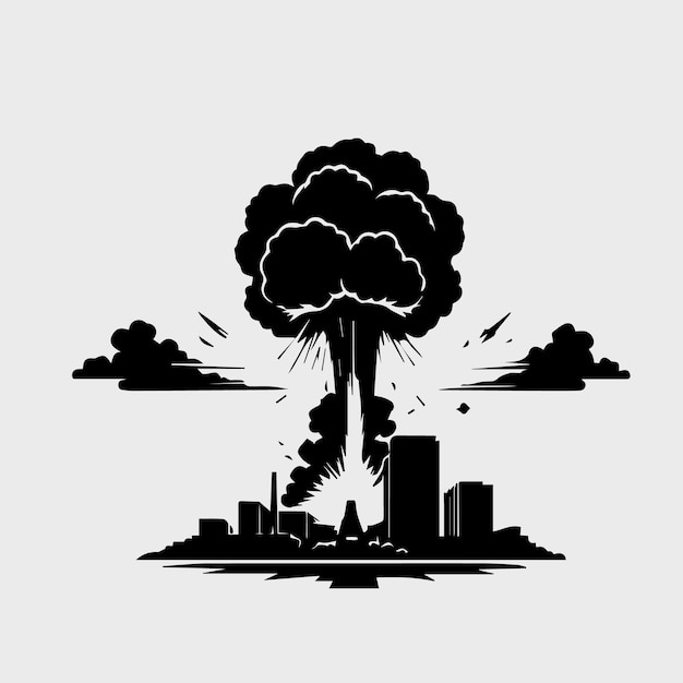 Illustrazione di esplosione vettoriale