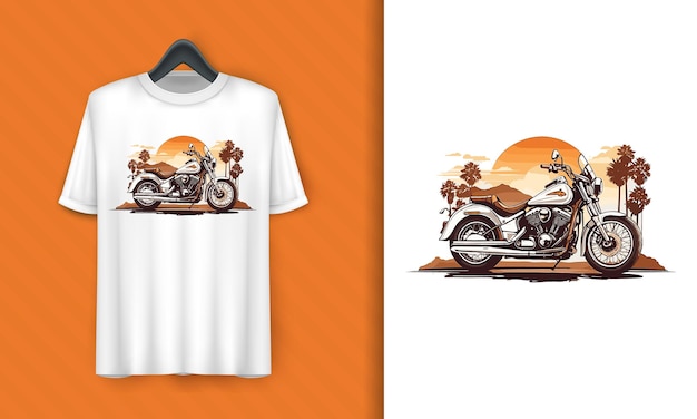 ベクトルエクストリームバイクアニメ ベクトルイラスト モトクロスバイクのTシャツデザイン