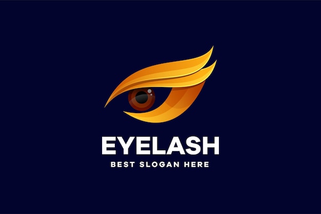 Vector Eyelash Illustration Logo