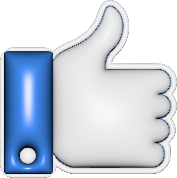 Vector vector facebook zoals in 3d