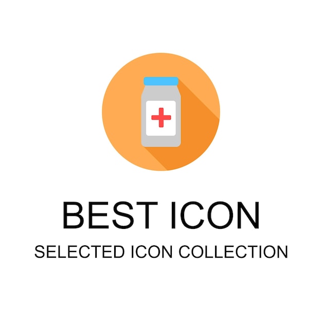 Vector family health clinic icon set, colored line style