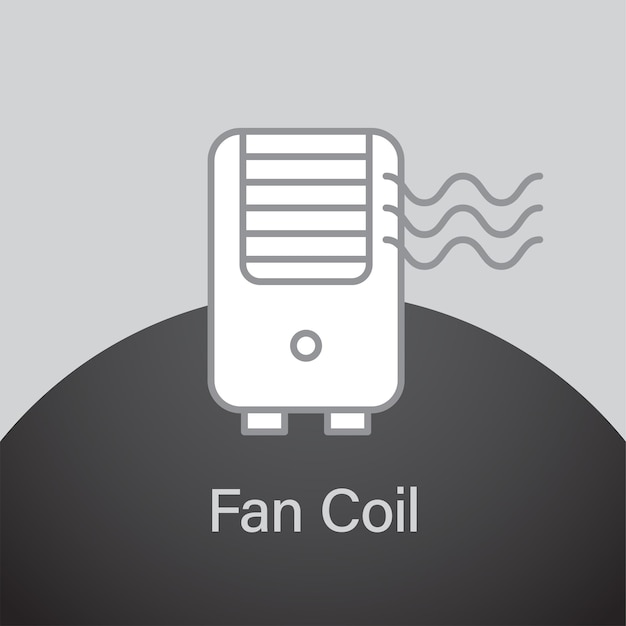 vector fan coil icon design