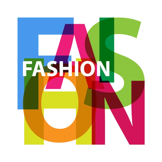 Vector vector fashion broken text