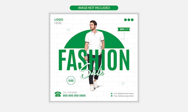 Vector fashion new collection tshirt social media instagram post template