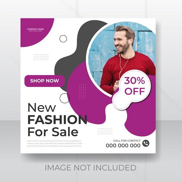 Vector vector fashion sale advertising cover social media banner template