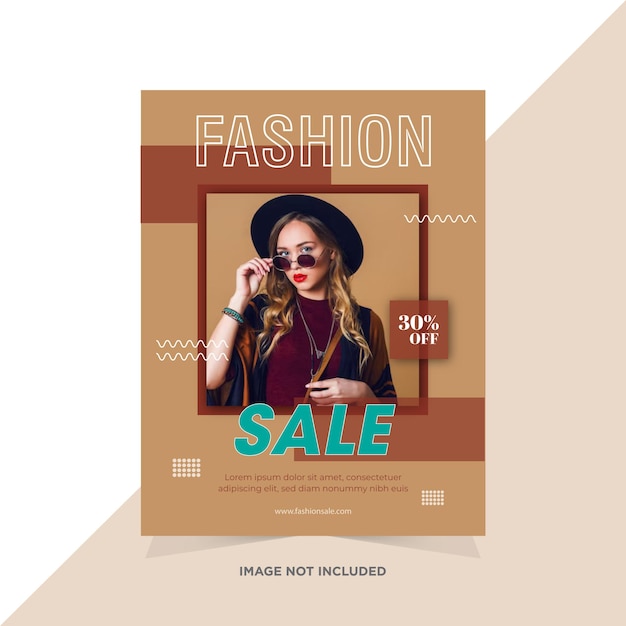 vector fashion sale women flyer template collection
