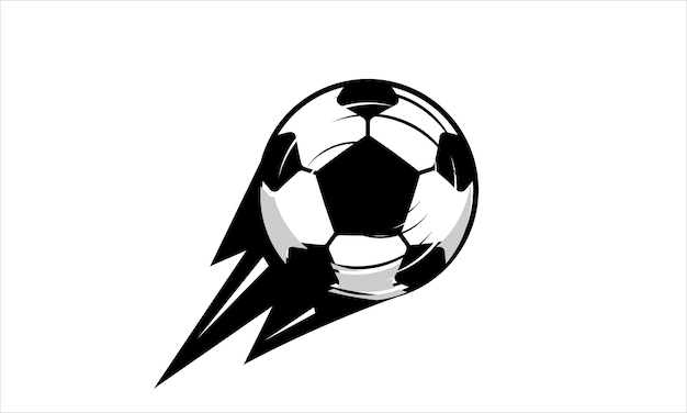 Vector vector of fast soccer ball