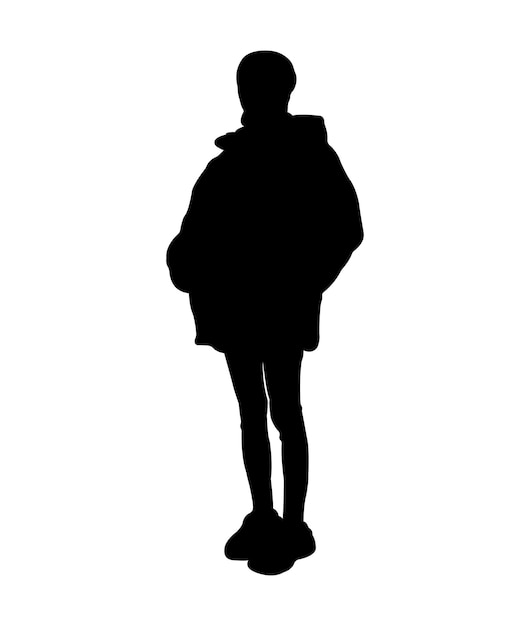 vector female pose silhouette