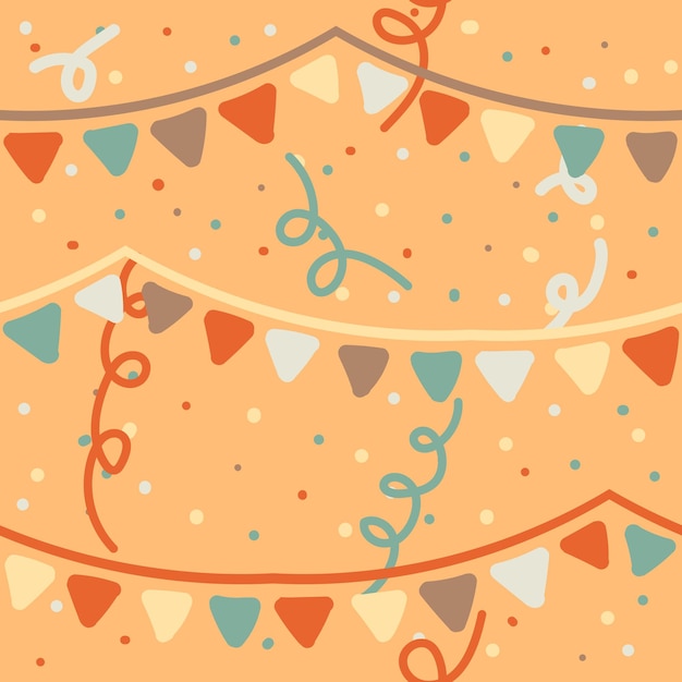 Vector festive seamless background with check boxes