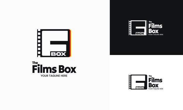 Vector vector films logo ontwerpsjabloon