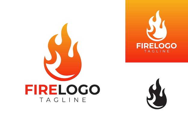 vector fire logo premium template