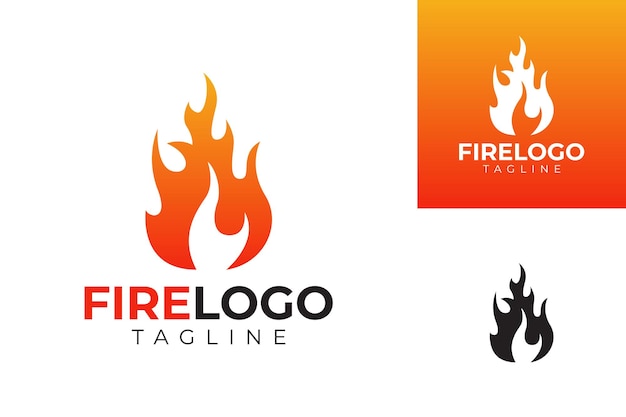 vector fire logo premium template