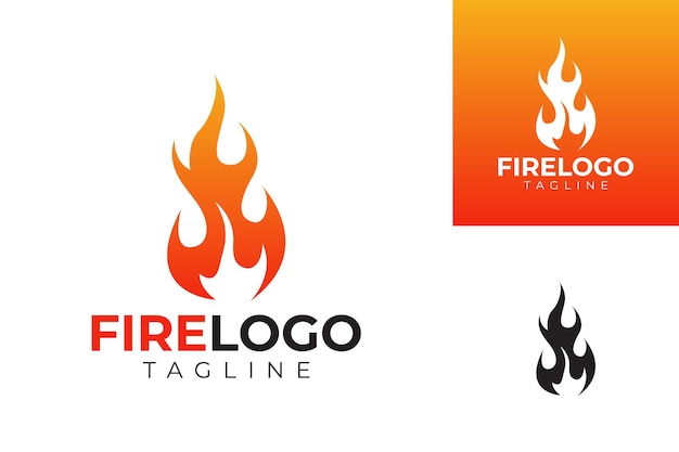 vector fire logo premium template