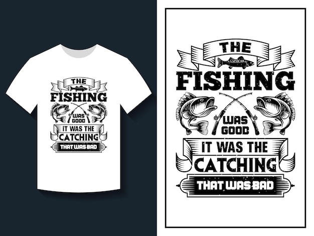 Vector fishing vintage typography tshirt fishing shirt template fishing vector t shirt design