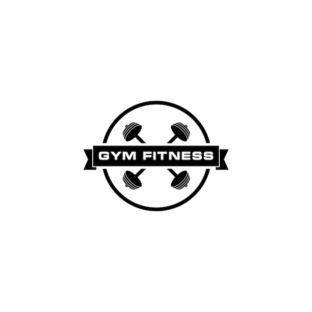 Vector vector fitness logo design vector