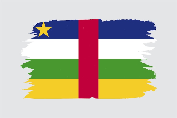 Vector vector flag of the central african republic