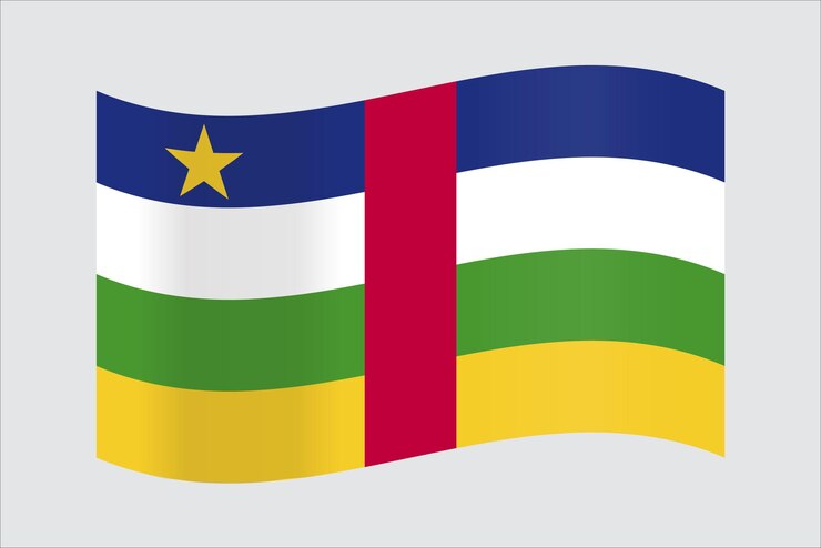 Vector vector flag of the central african republic