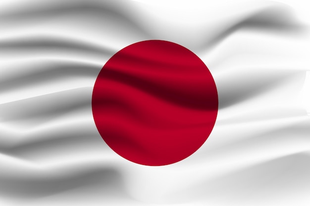 Vector flag of japan