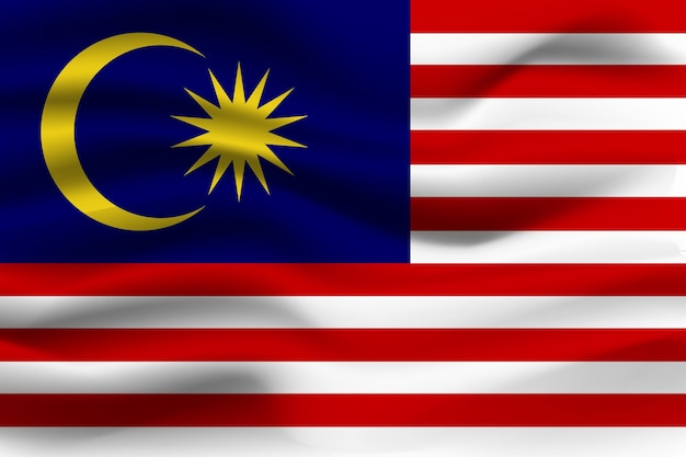 Vector vector flag of malaysia