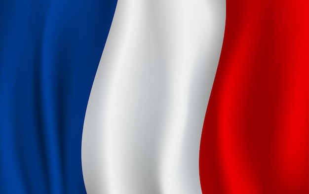 Векторный флаг франции французский национальный символ | Премиум векторы