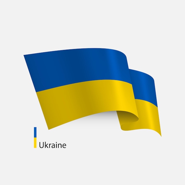 Vector flag of ukraine