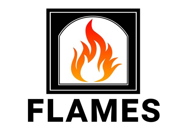 Vettore logo delle fiamme vettoriali