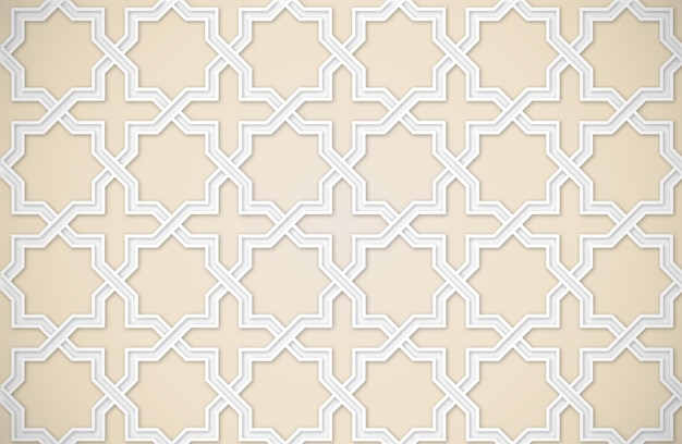 Vector flat arabic islamic pattern background