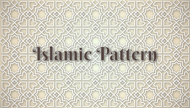 Vector flat arabic islamic pattern background