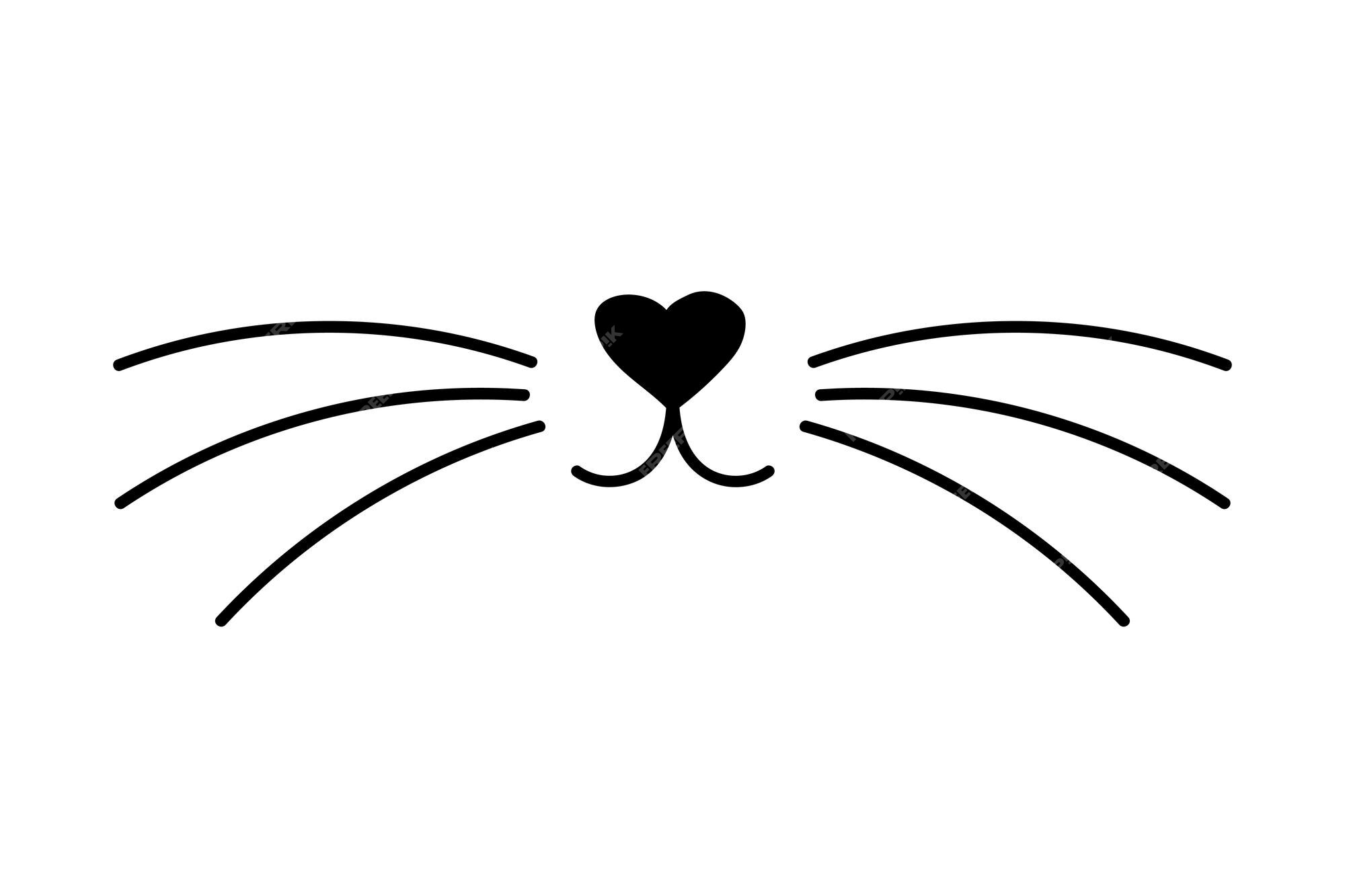 I Love Cats Heart Text Lettering. Black Cat Head Face Contour Silhouette  Icon. Line Pictogram. Cute Funny Cartoon Character Stock Vector -  Illustration of face, doodle: 85075572