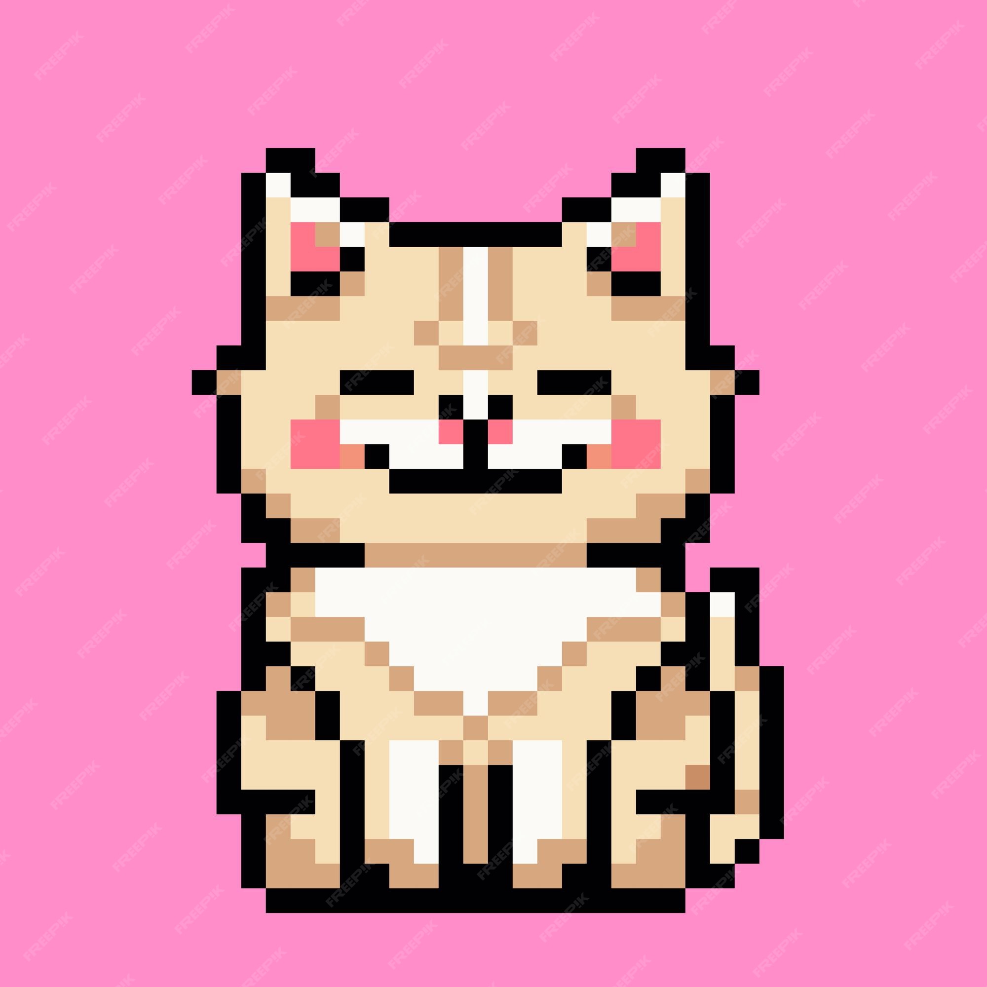 cat meme pixel art - Buscar con Google  Pixel art design, Pixel art, Pixel  art characters