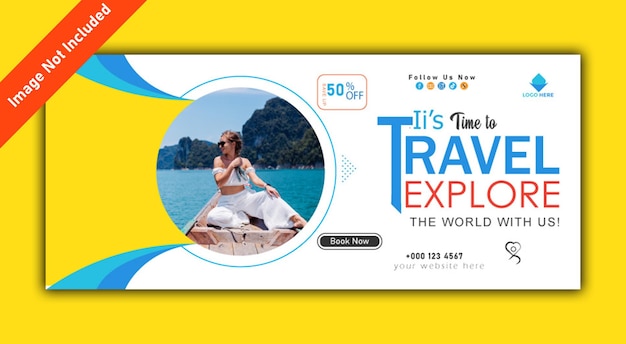 Vector flat design travel agency template