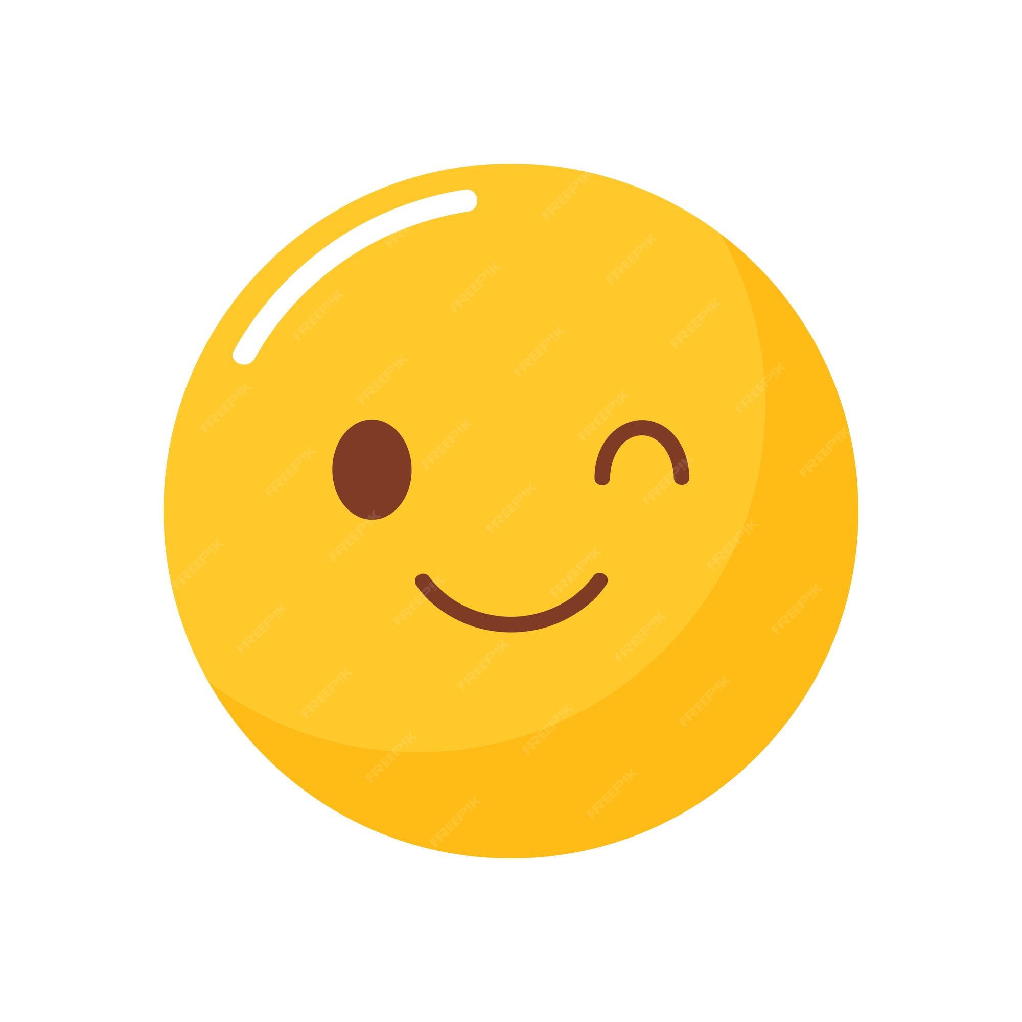 Premium Vector  Flat emoji icon reaction