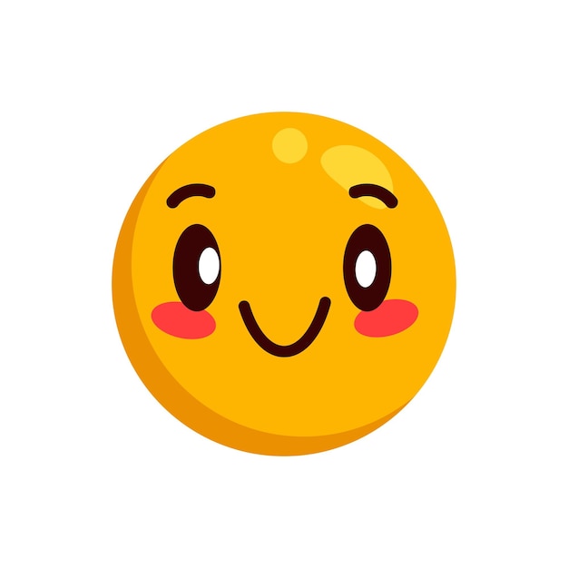 Premium Vector  Flat emoji icon reaction